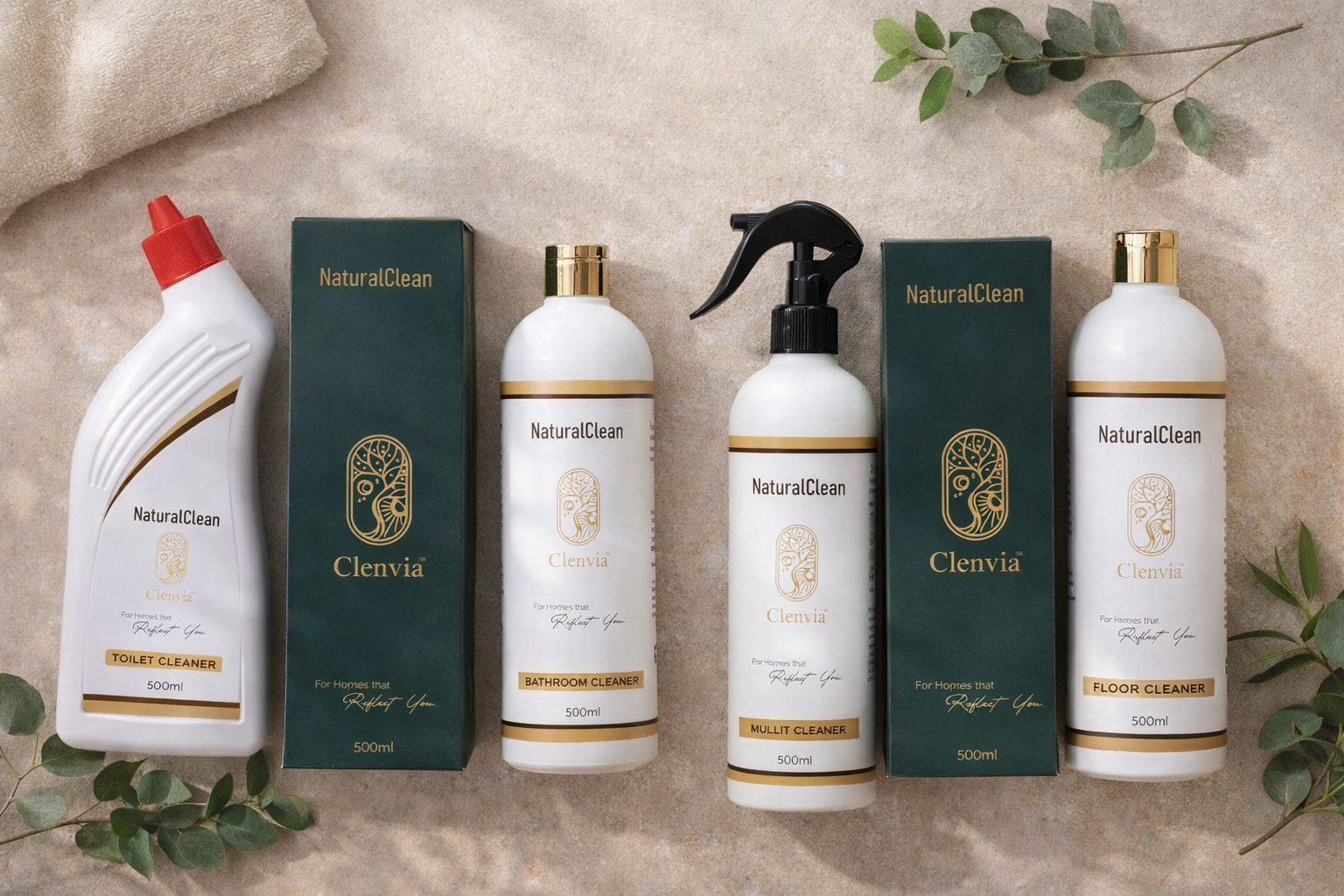 Toilet + Bathroom + Floor + Multipurpose Cleaner Combo