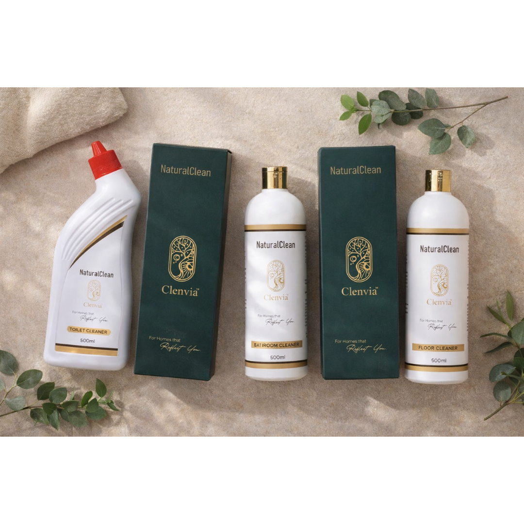 Toilet + Bathroom + Floor Cleaner Combo-Three spaces. One elevated intention.